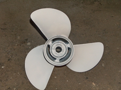Boat propeller after repair